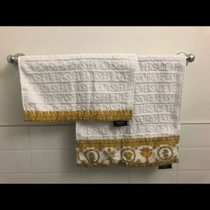 Authentic Versace Face & Hand Towels